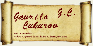 Gavrilo Čukurov vizit kartica